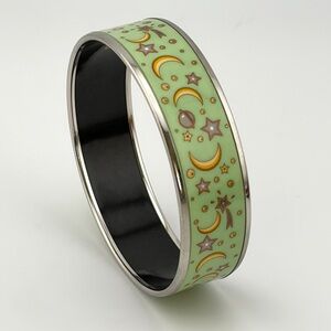 Pre-Loved Hermes Celestial LightGreen Bangle Bracelet